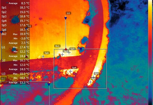 Landfill underground fire thermal imaging