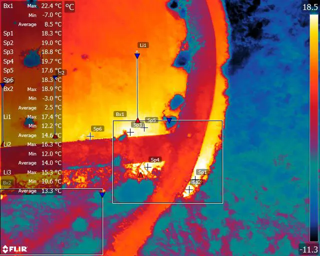 Landfill underground fire thermal imaging