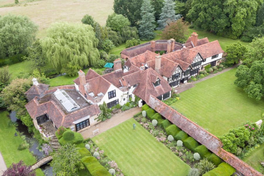 Grade 2 listed historic building from the air