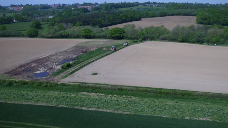 Local farm land survey by drone