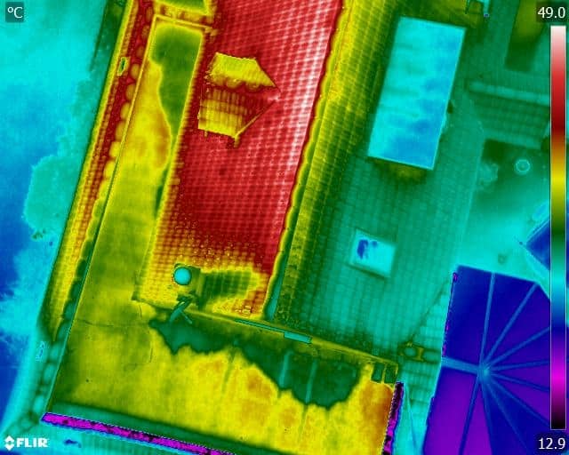 Flat Roof Water Ingress Thermal Detection Survey