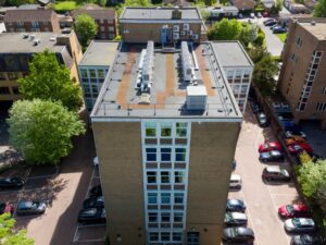 Commercial roof inspection by drone