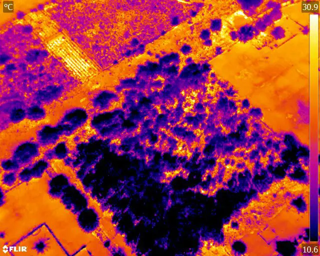 Thermal Imaging investigation in to underground fire risk at landfill site