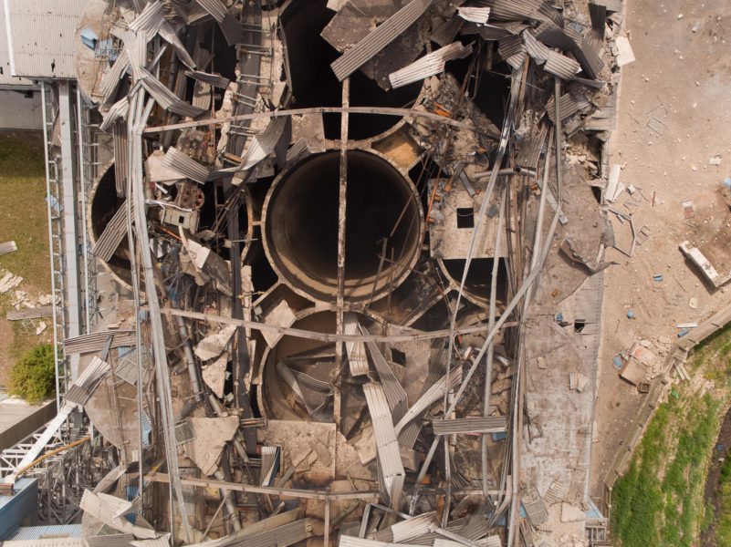 Port of tilbury silo explosion and fire