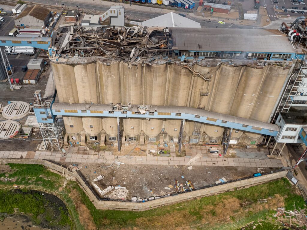 Grain Store Explosion & fire