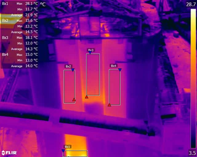 Grain Store Explosion & fire thermography