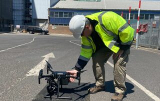 Drone Media Imaging for Port of Tilbury London Grain Store Explosion and Fire