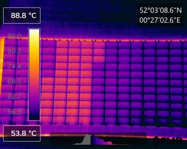 Solar PV Panel Fault Detection using thermography