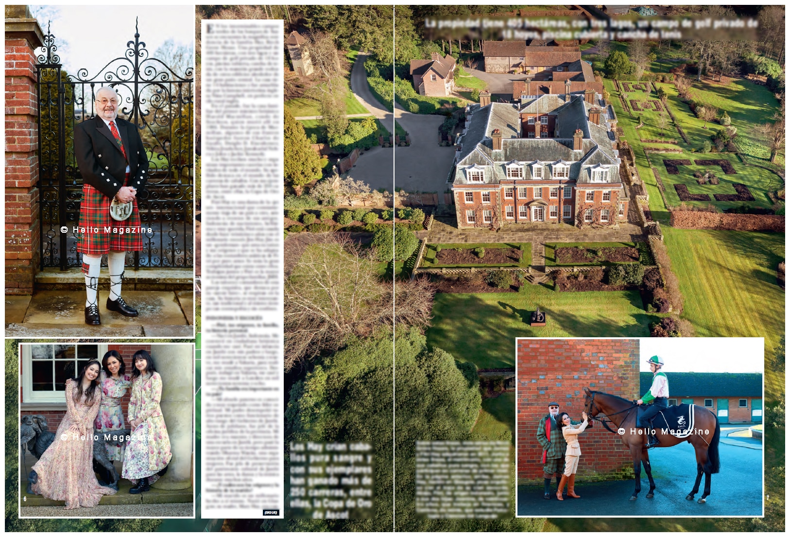 Aerial House Portrait for Hello Magazine